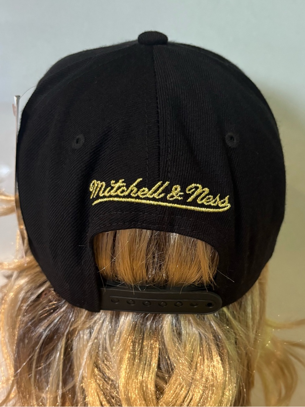 Mitchell & Ness Toronto Raptors Wool Blend Black Snapback Hat - New With Tags - Picture 5 of 11